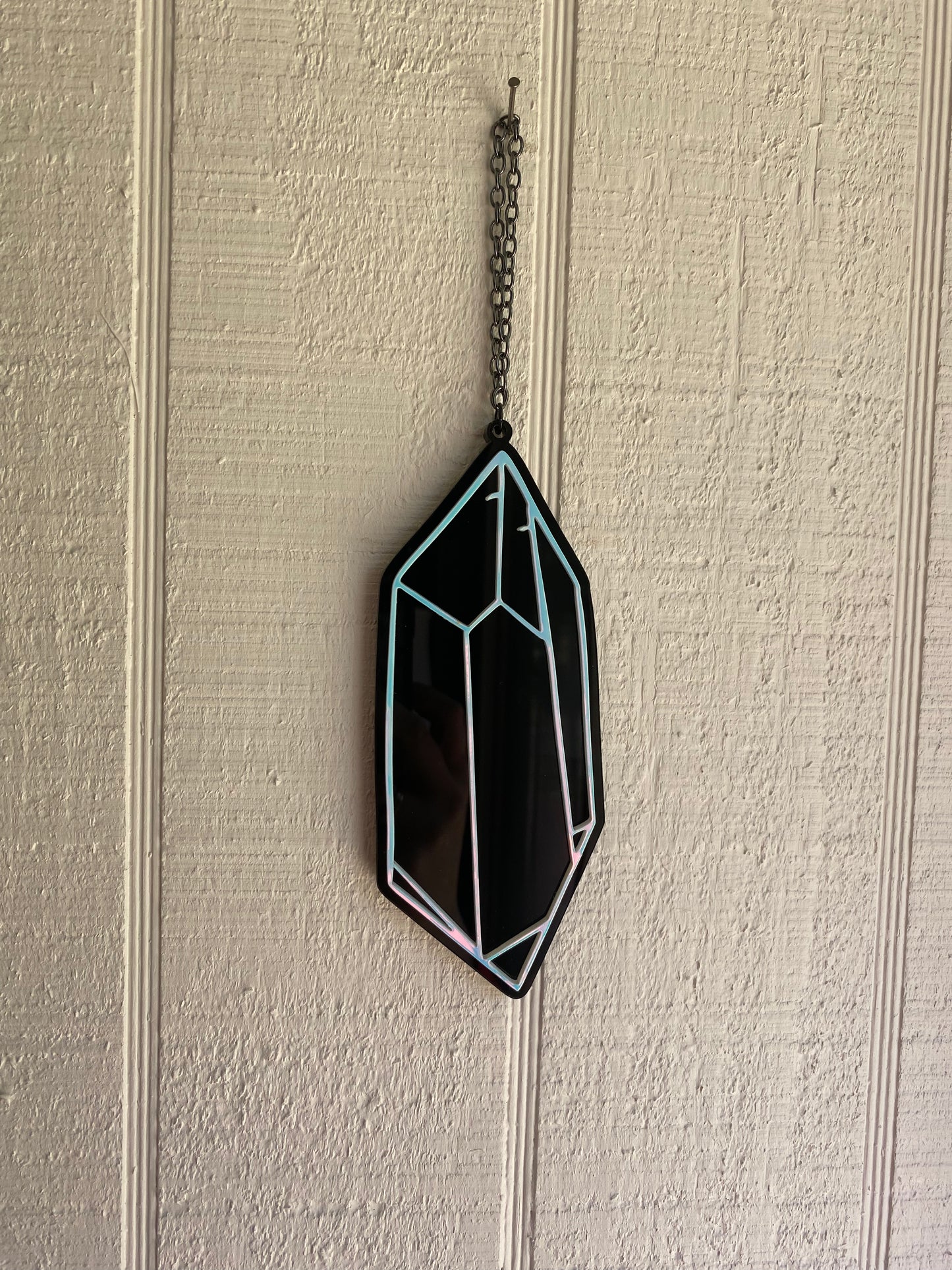 6” Crystal Dawn Prism Outline on Black